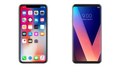 مقارنة بين إل جي V30 و آيفون X