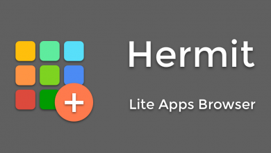 تطبيق Hermit