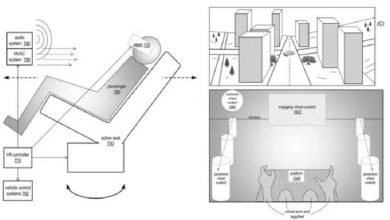 آبل تنشر براءة اختراع وتقدم مفهوم جديد لتقنية الواقع الإفتراضي في السيارات مدونة نظام أون لاين التقنية