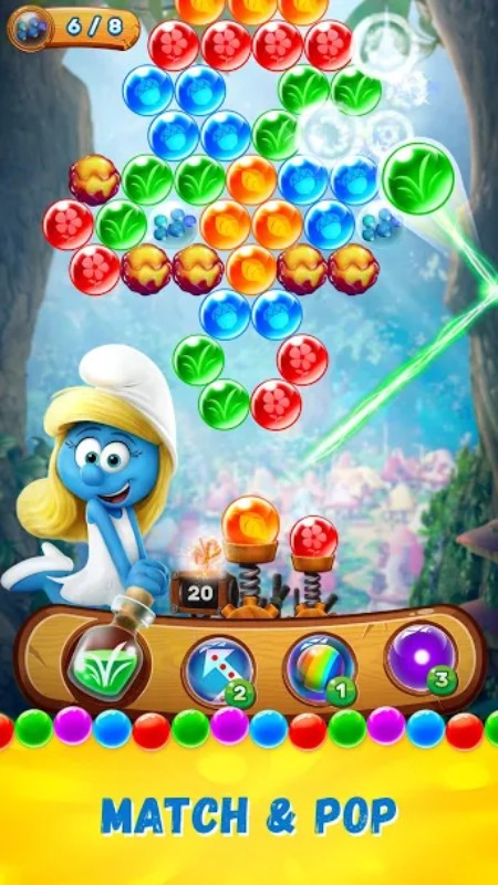 لعبة السنافر Smurfs Bubble Story الممتعة، متاحة لجوالات الآندرويد والآيفون مدونة نظام أون لاين التقنية