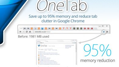 اضافة One Tab الجديدة لتقليل استهلاك متصفحي جوجل كروم وفايرفوكس للرام مدونة نظام أون لاين التقنية